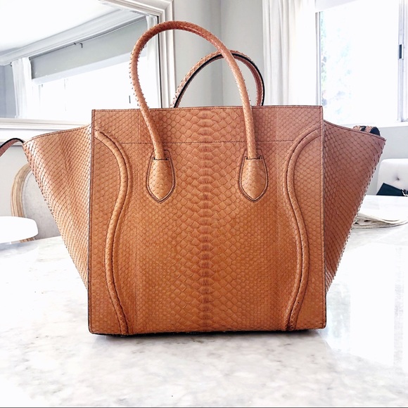 SOLD Celine Python Medium Phantom Luggage Bag Tote - Picture 8 of 11